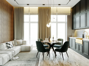 apartment interior scene 3D 模型