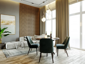apartment interior scene 3D 模型