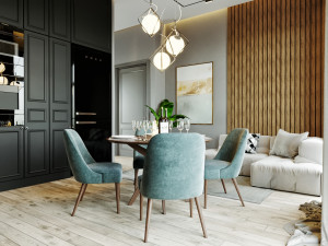 apartment interior scene 3D 模型
