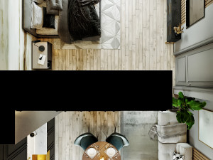apartment interior scene 3D 模型