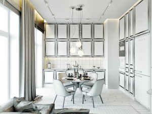 apartment interior scene 3D 模型
