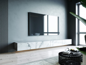 livingroom with bedroom and kitchen interior scene Modèle 3D