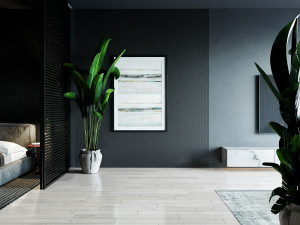 livingroom with bedroom and kitchen interior scene Modèle 3D