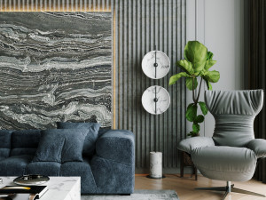 livingroom and kitchen interior scene 3D 模型