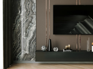livingroom and kitchen interior scene 3D 模型