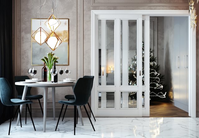 livingroom and kitchen interior scene 3D 模型 .c4d .max .obj .3ds .fbx .stl .blend 