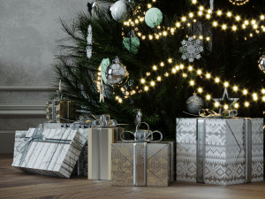 livingroom and kitchen interior scene 3D 模型