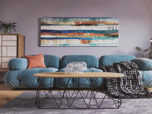 livingroom and kitchen interior scene 3D Модель