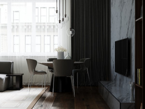 livingroom interior scene 3D 模型