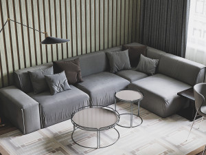 livingroom interior scene 3D 模型
