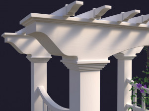 garden arch 01 with clematis Modelo 3D