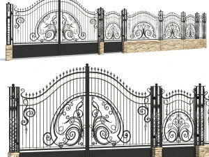锻造围栏01 3D 模型