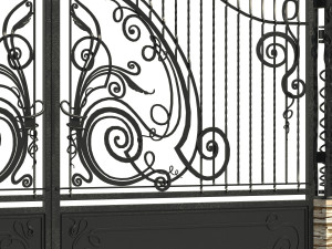 forged fence 01 Modèle 3D