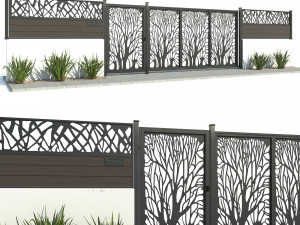 fence 02 3D मॉडल