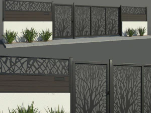 fence 02 3D Model