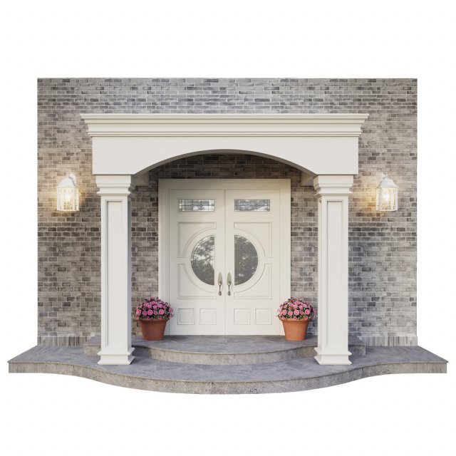 entrance group 01 Model 3D .c4d .max .obj .3ds .fbx .stl .blend 
