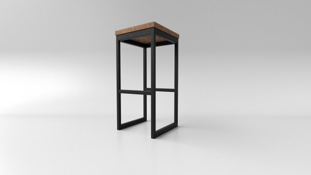 bar stool loft 3D मॉडल .c4d .max .obj .3ds .fbx .stl .blend