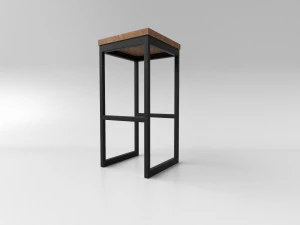 stołek barowy na poddaszu Model 3D