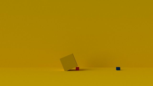 an animation of a rolling cube Modelo 3D .c4d .max .obj .3ds .fbx .stl .blend 