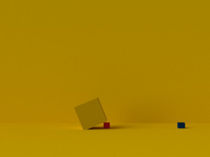 an animation of a rolling cube 3D Модель