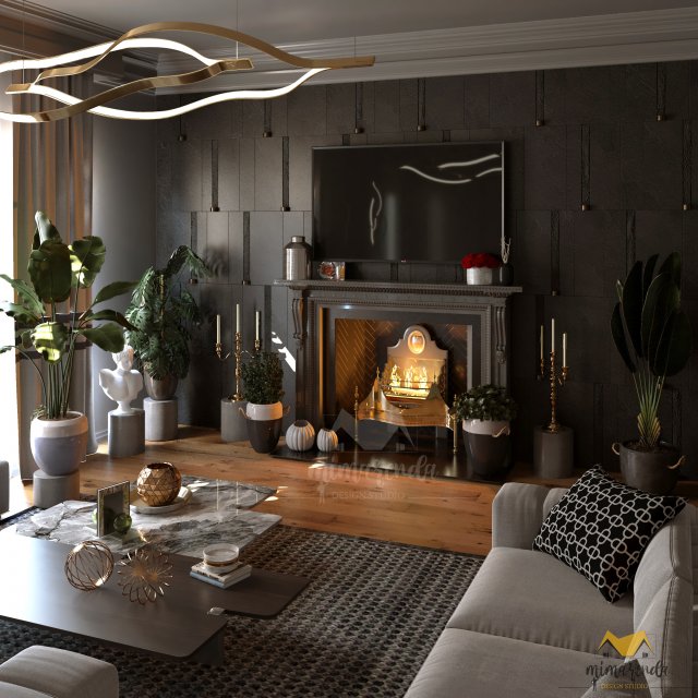 livingroom 3D Model .c4d .max .obj .3ds .fbx .stl .blend 