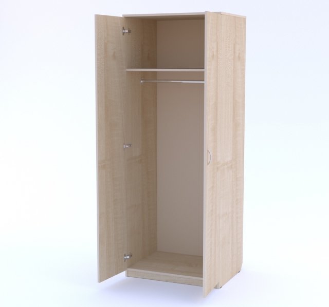 wardrobe with open door 3Dモデル .c4d .max .obj .3ds .fbx .stl .blend 
