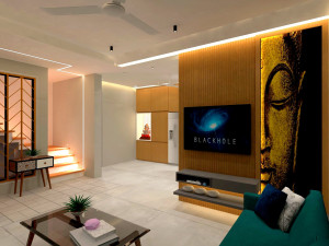 living room 3D 모델