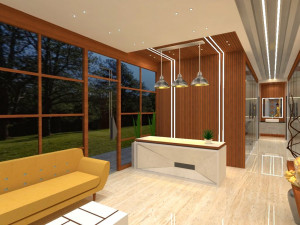 modern office interior 3D 모델