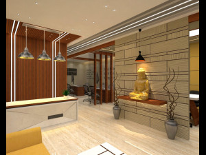modern office interior 3D Model