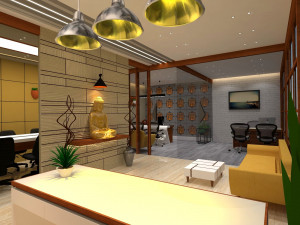 modern office interior 3D Model