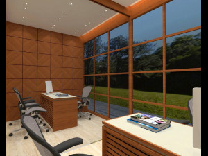 modern office interior 3D Model