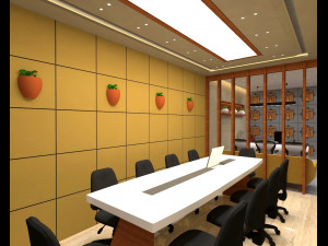 modern office interior 3D Model