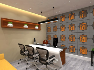 modern office interior 3D Model