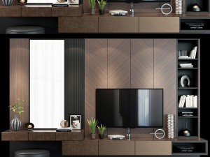 tv shelf 0121 3D 모델