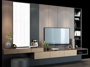 tv shelf 0121 3D Model