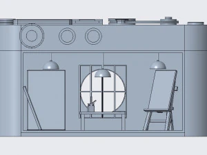 camera with inner world 3D Print Model