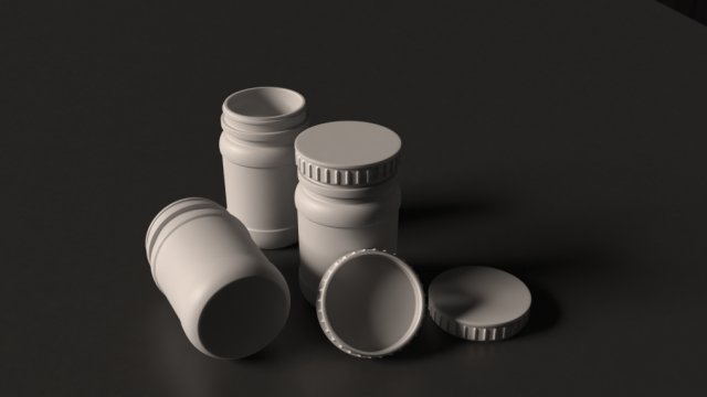 plastic jag for pills 3D Model .c4d .max .obj .3ds .fbx .stl .blend 