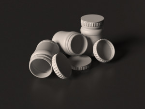 plastic jag for pills 3D Model
