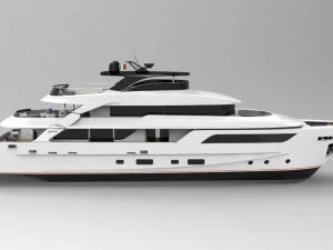 motor yacht 126 feet 3D Model