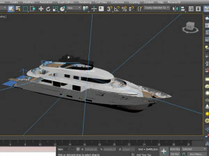motor yacht 126 feet 3D Model