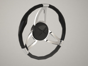 carbon steering wheel Modelo 3D