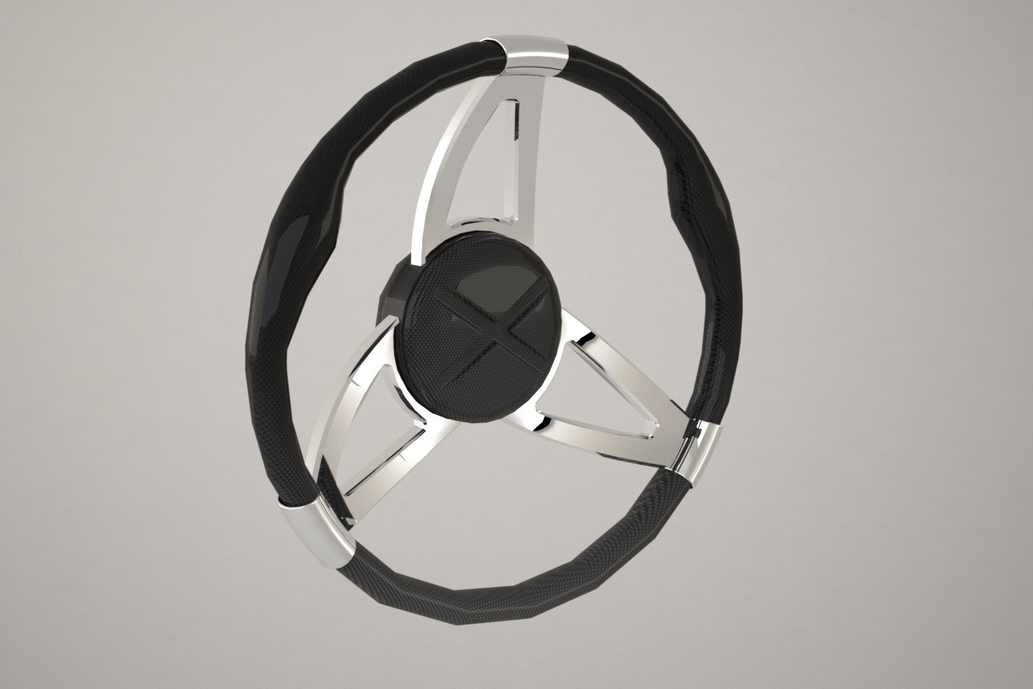 Carbon Steering Wheel 3d Model In Parts 3dexport