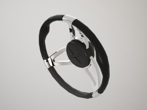 carbon steering wheel Modelo 3D