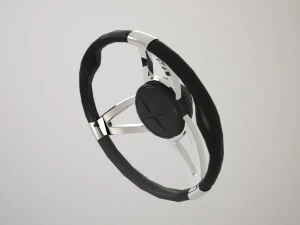 carbon steering wheel 3D Model