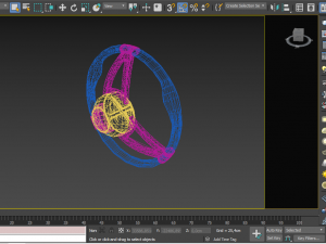 carbon steering wheel Modelo 3D