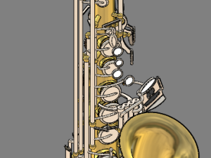 alto saxophone 3D Model