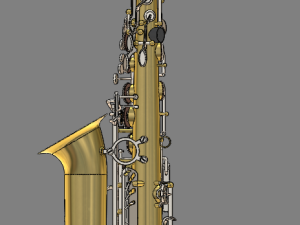 alto saxophone 3D-Modell