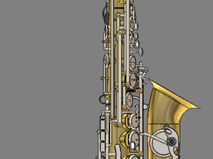 alto saxophone 3D-Modell