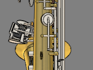 alto saxophone 3D-Modell
