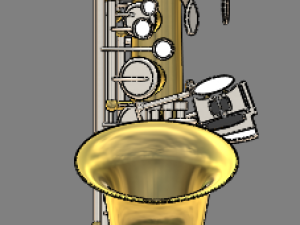 alto saxophone 3D-Modell